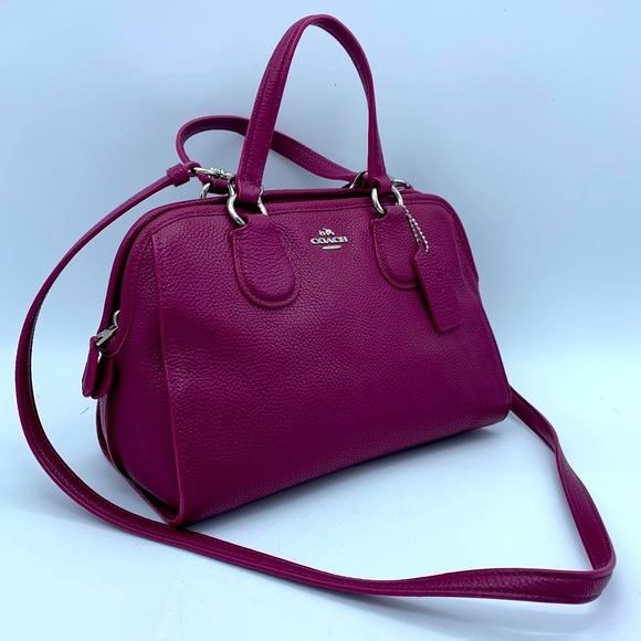 Coach Bags Coach Raspberry Magenta Pebbled Leather Small Midsize